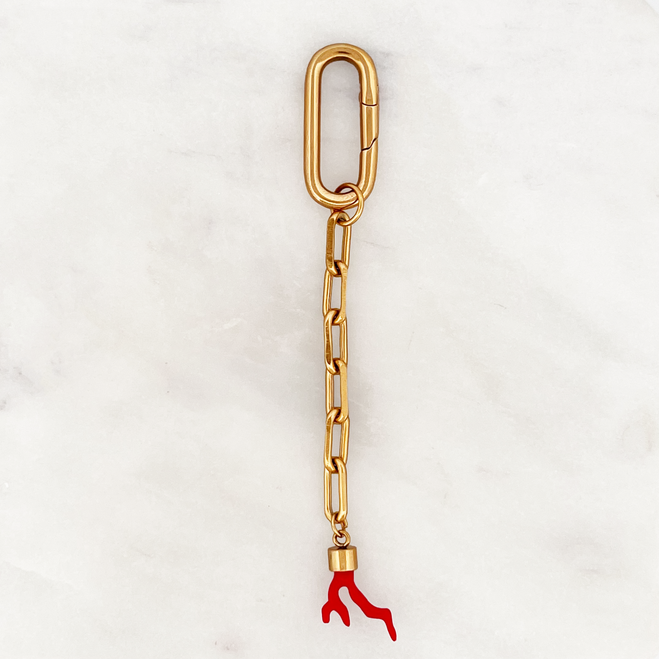 Bikini Charm Rote Korallen klassischer Verschluss Bikini Charm Rote Korallen klassischer Verschluss