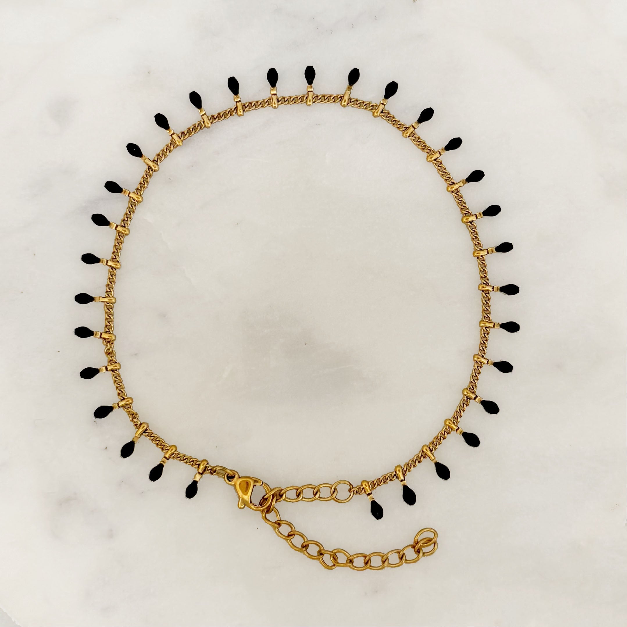 Black tassels anklet Black tassels anklet