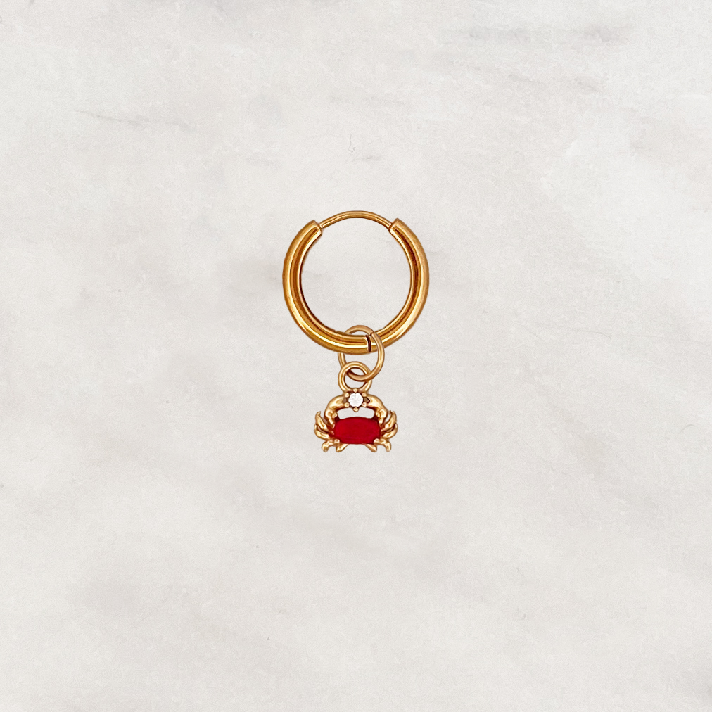Earring Red Crabby Earring Red Crabby