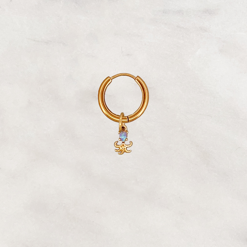 Earring Blue Octopus Earring Blue Octopus