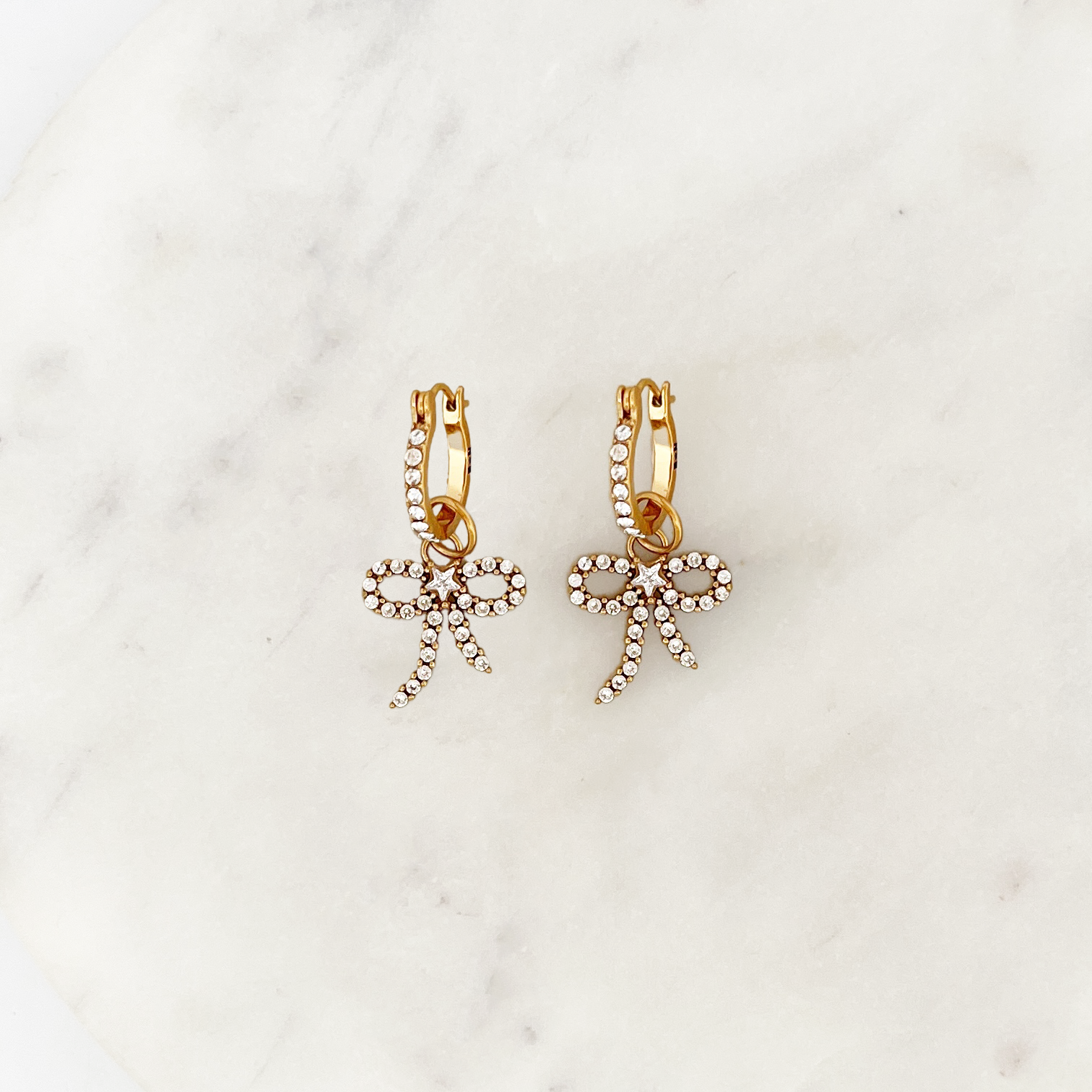 Earring set shiny bows Earring set shiny bows