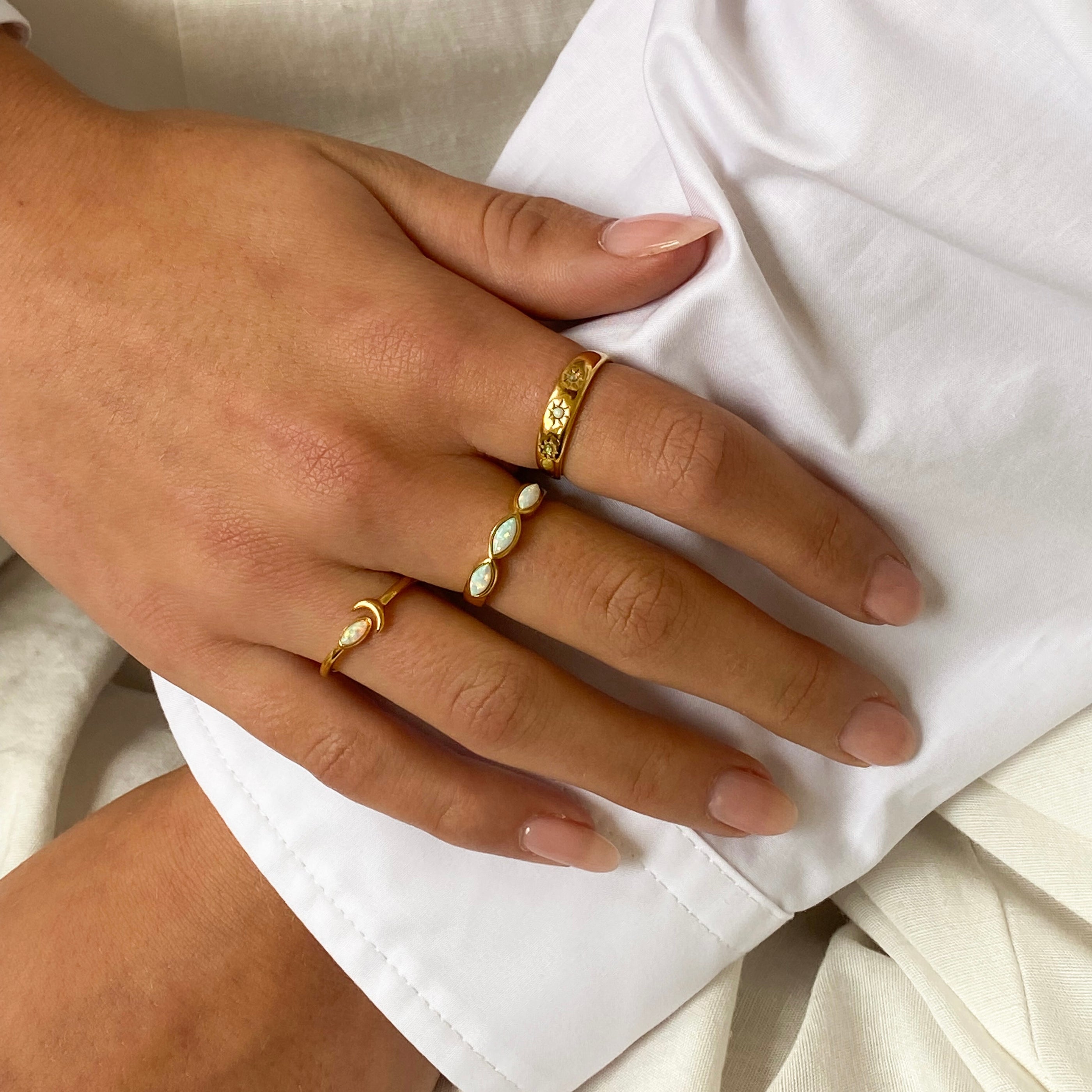 Set opal rings Set opal rings