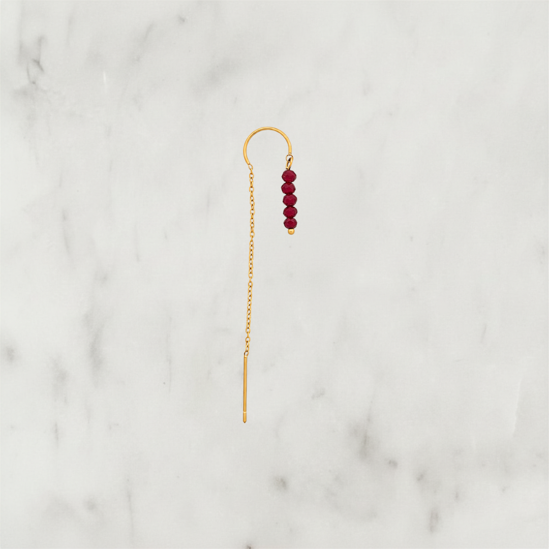 Long Chain Bordeaux Beads Long Chain Bordeaux Beads