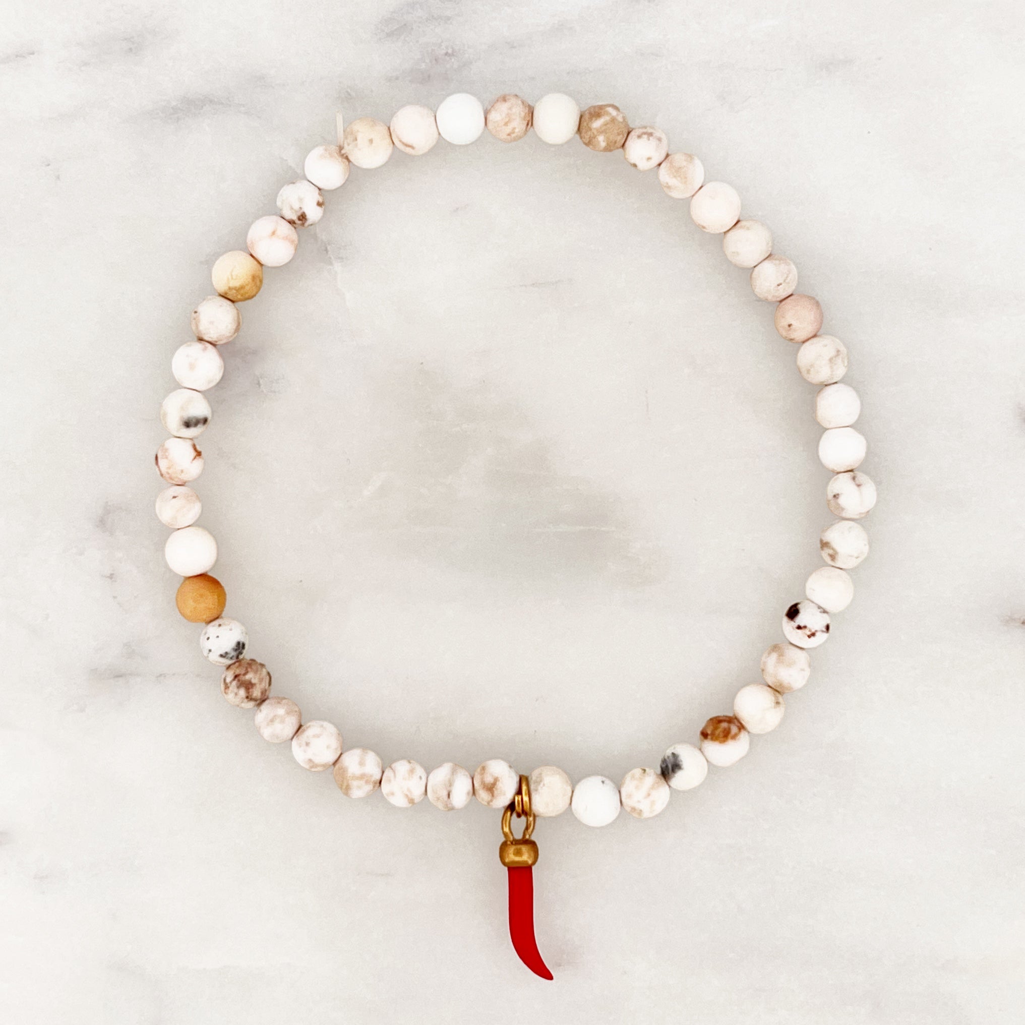 Magnesite Bracelet Red Chili Magnesite Bracelet Red Chili