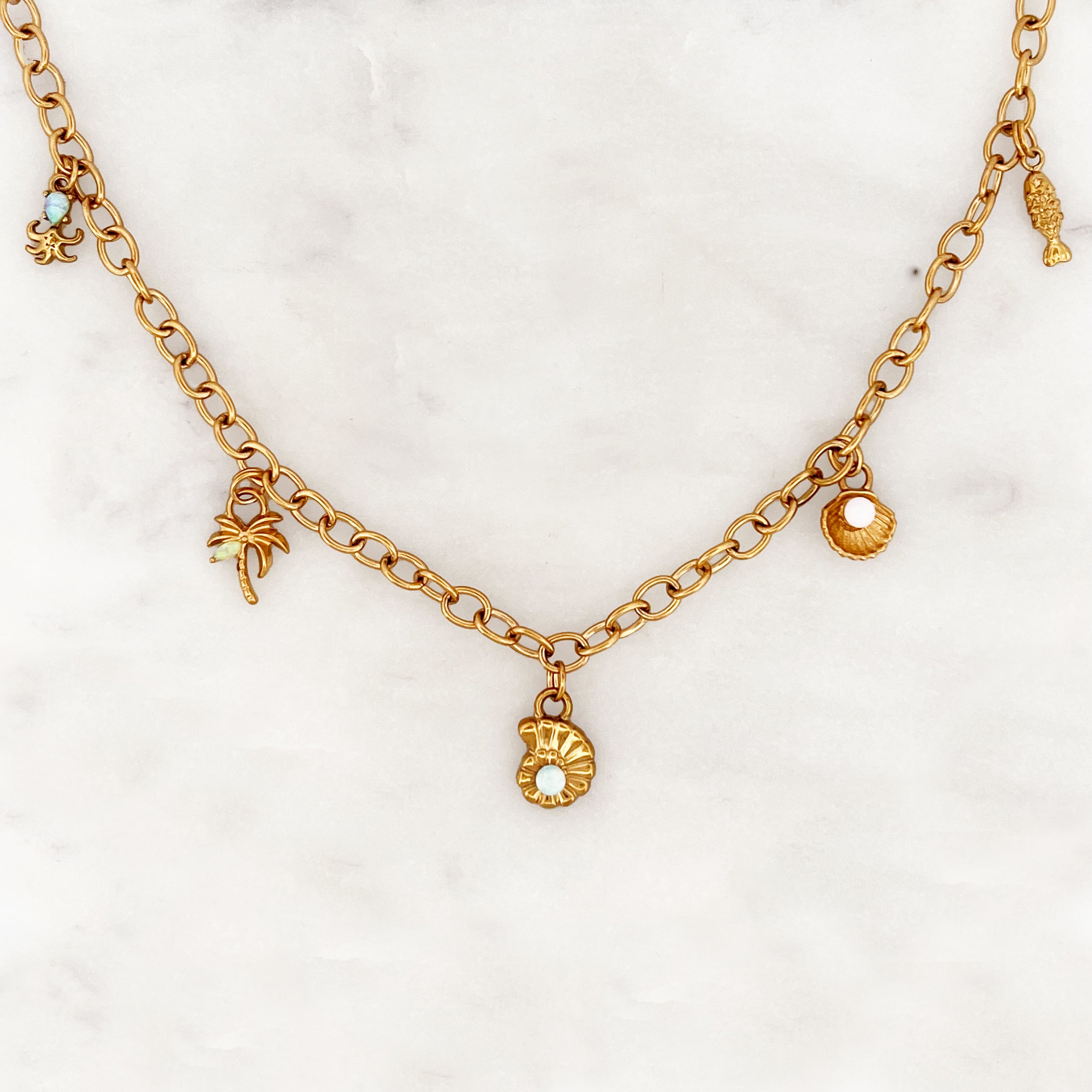 Charm Necklace Sea Treasures Charm Necklace Sea Treasures