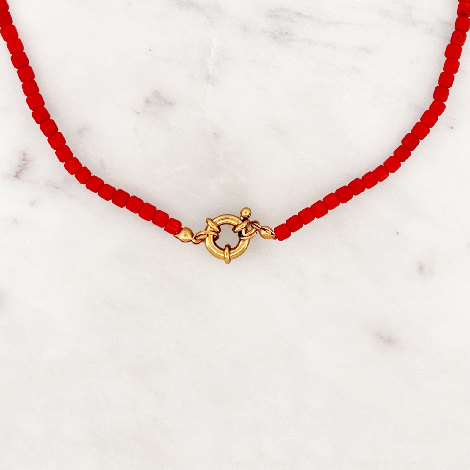 Red Cube Choker Red Cube Choker