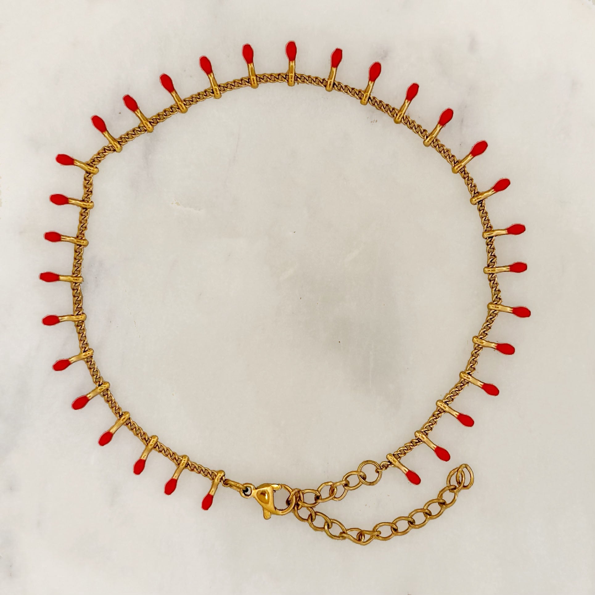 Red tassels anklet Red tassels anklet