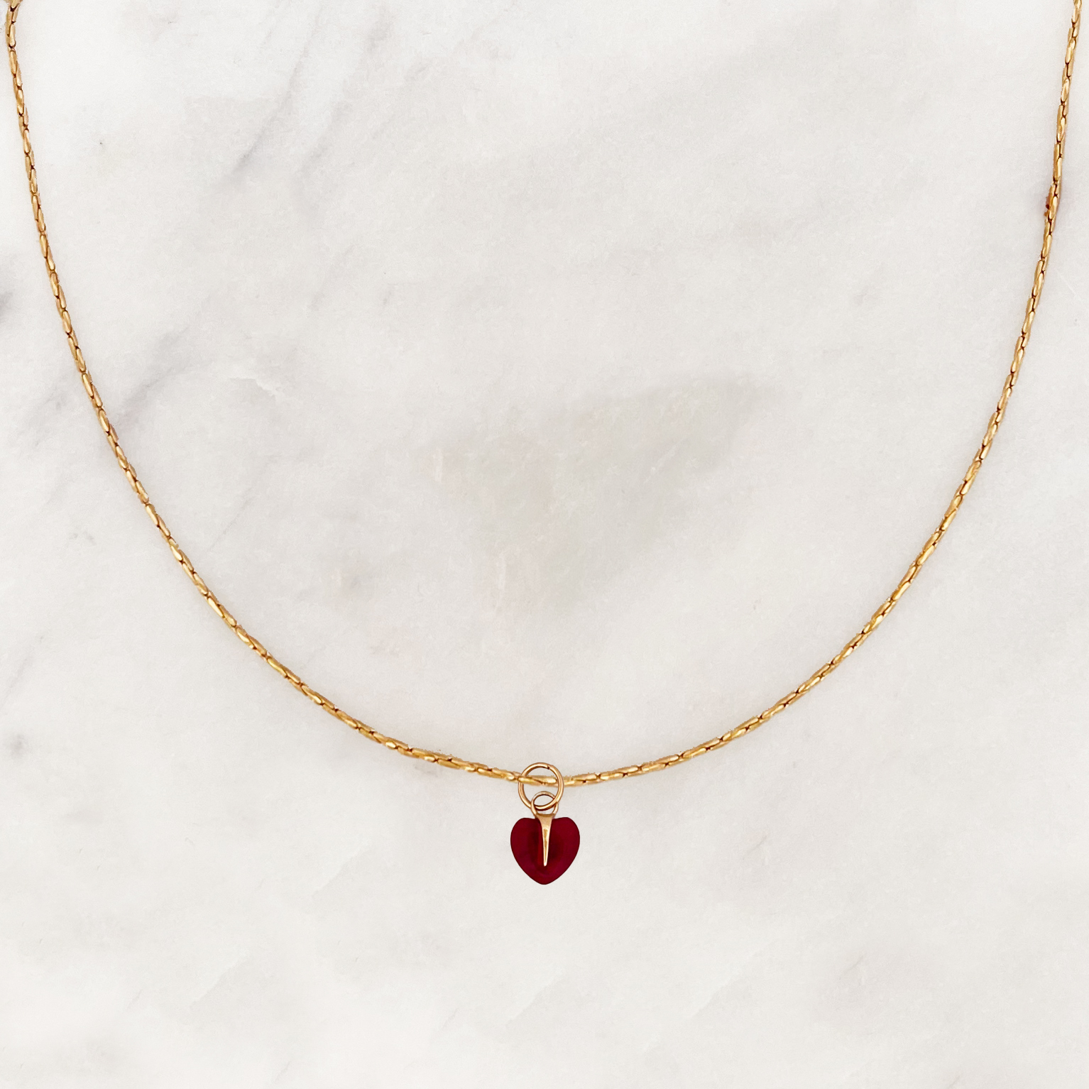 Rope Necklace Small Red Love Rope Necklace Small Red Love