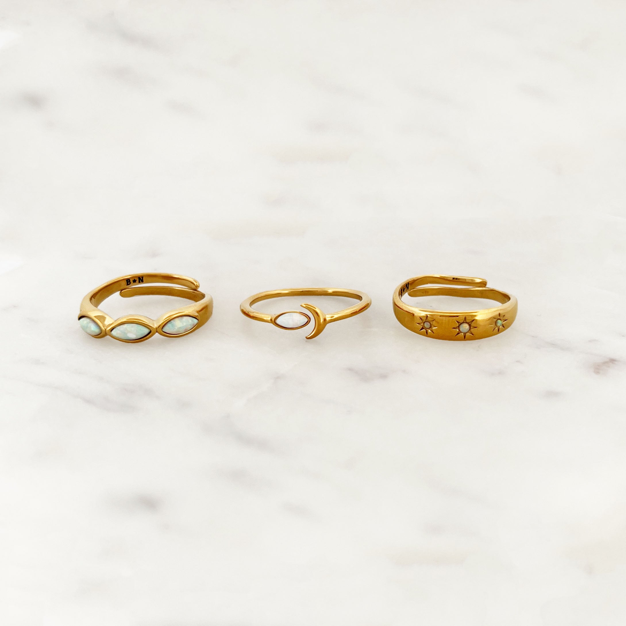 Set opal rings Set opal rings