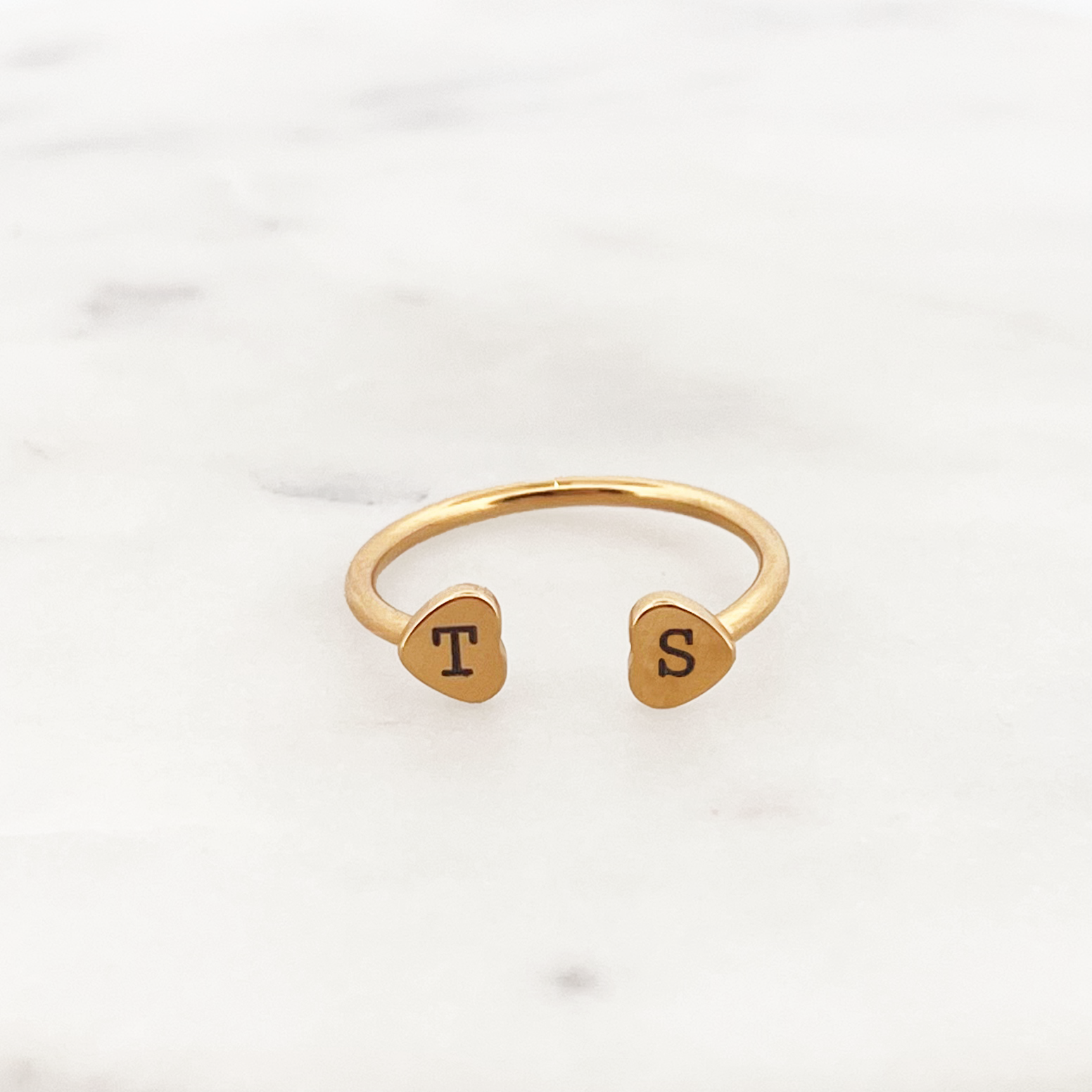 Engrave Twin Lovers Ring Engrave Twin Lovers Ring