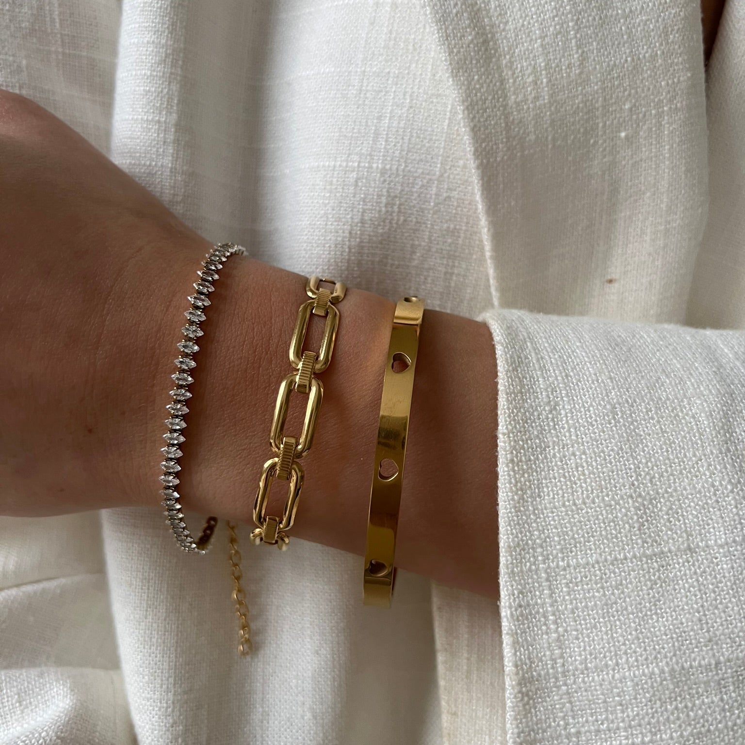 Bangle Love Hearts - ByNouck Jewelry Bangle Love Hearts - ByNouck Jewelry