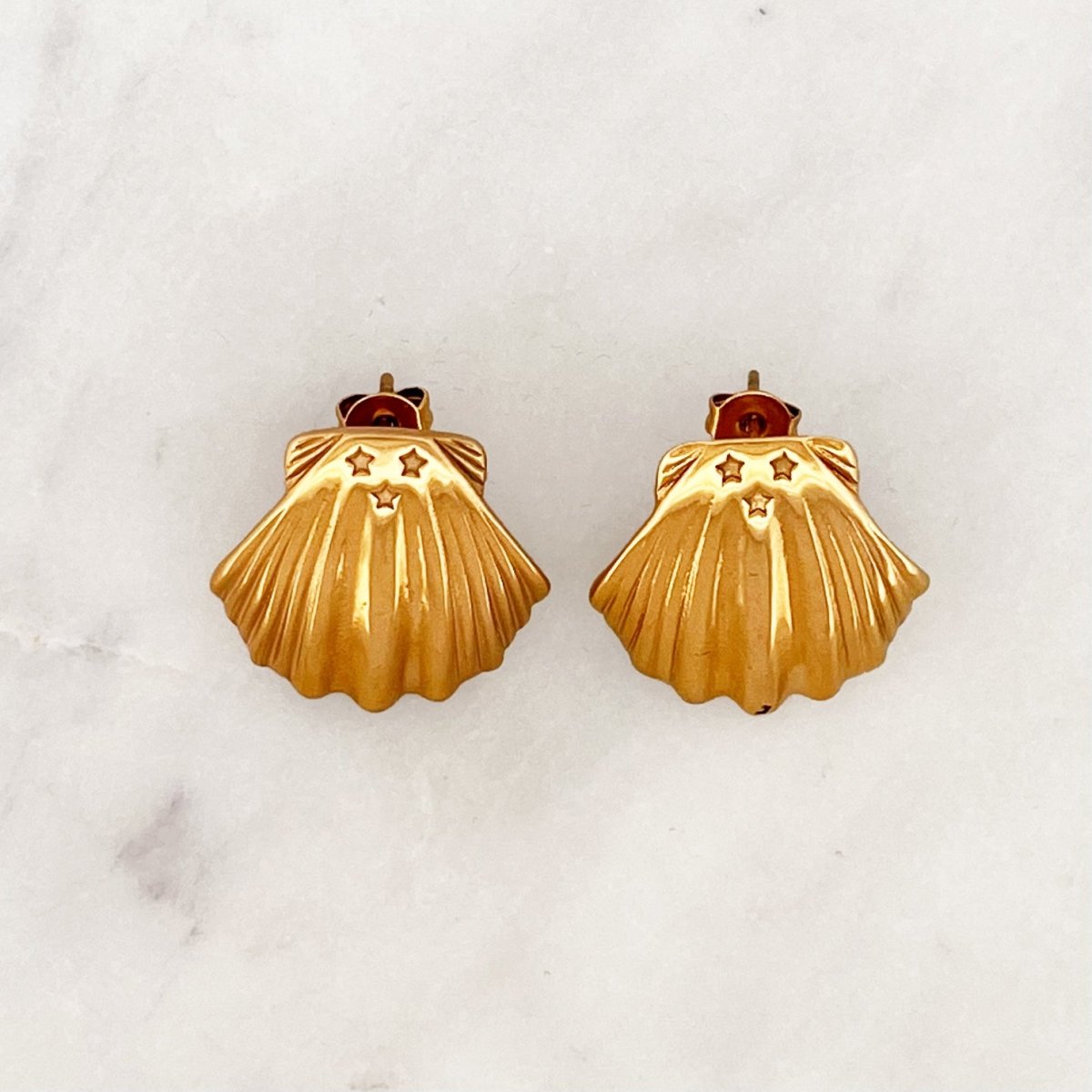 Big Scallop Studs Set - ByNouck Jewelry Big Scallop Studs Set - ByNouck Jewelry