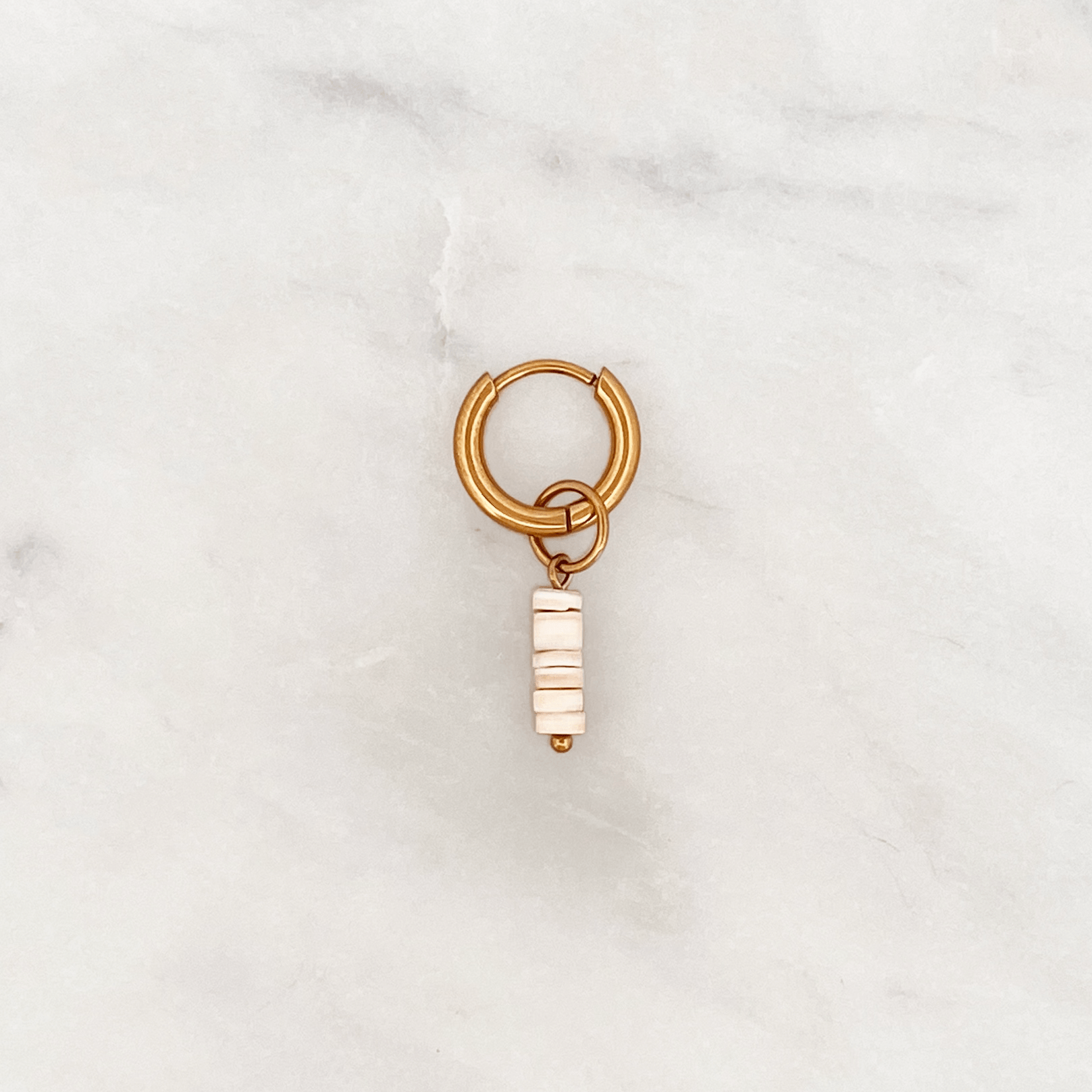 Classic Huggie Sand Discs - ByNouck Jewelry Classic Huggie Sand Discs - ByNouck Jewelry