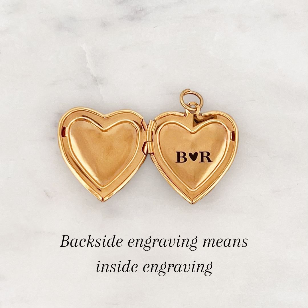 DYO Engrave Heart Medallion - ByNouck Jewelry DYO Engrave Heart Medallion - ByNouck Jewelry