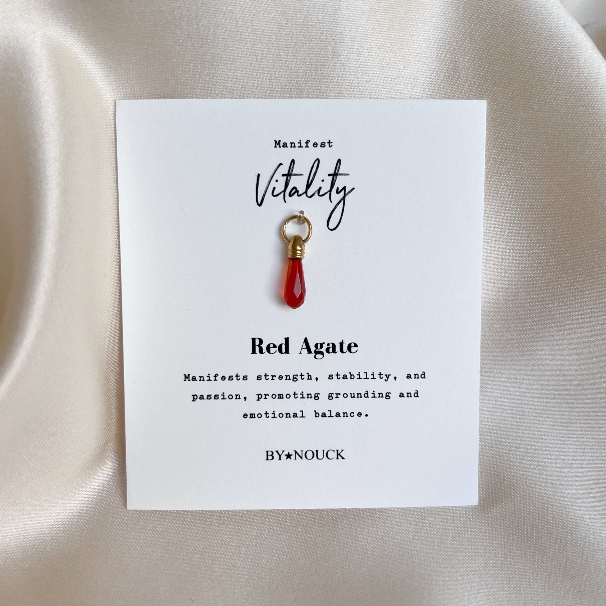 DYO Manifest Stone Red Agate - ByNouck Jewelry DYO Manifest Stone Red Agate - ByNouck Jewelry