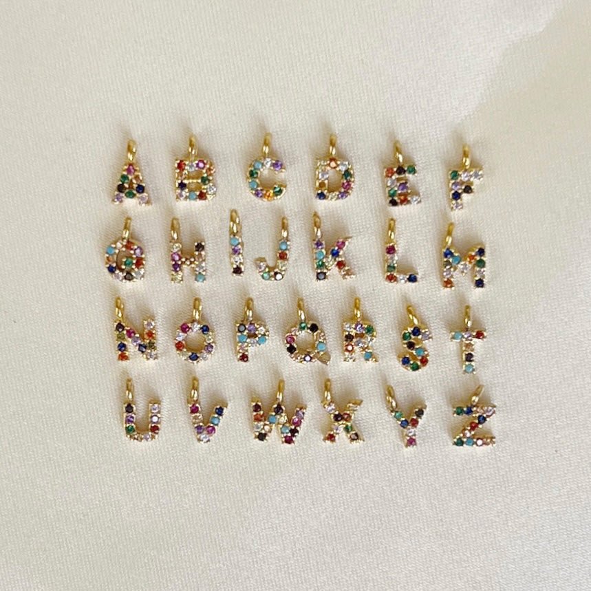DYO Rainbow Initial - ByNouck Jewelry DYO Rainbow Initial - ByNouck Jewelry