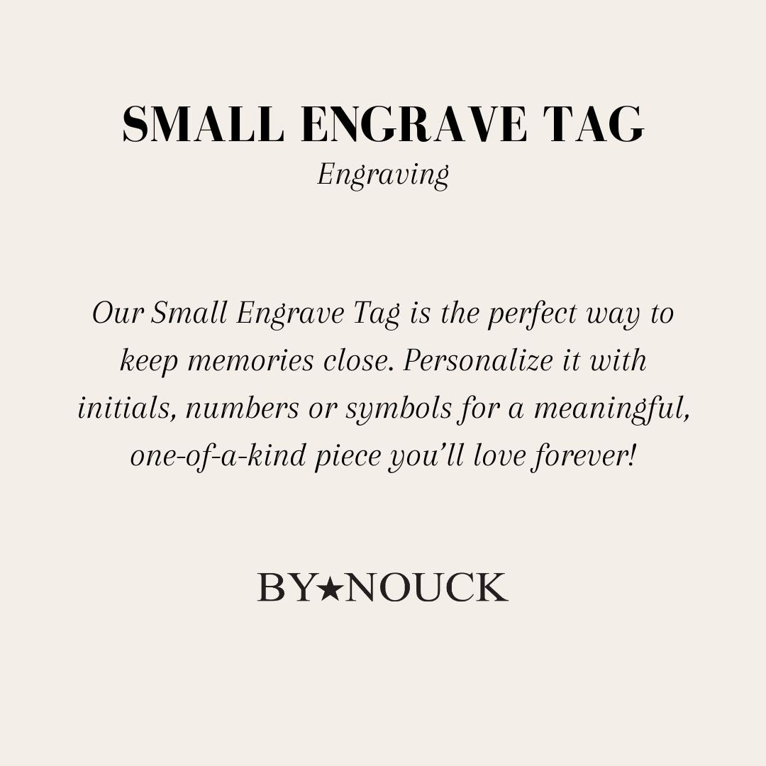 DYO Small Engrave Tag - ByNouck Jewelry DYO Small Engrave Tag - ByNouck Jewelry