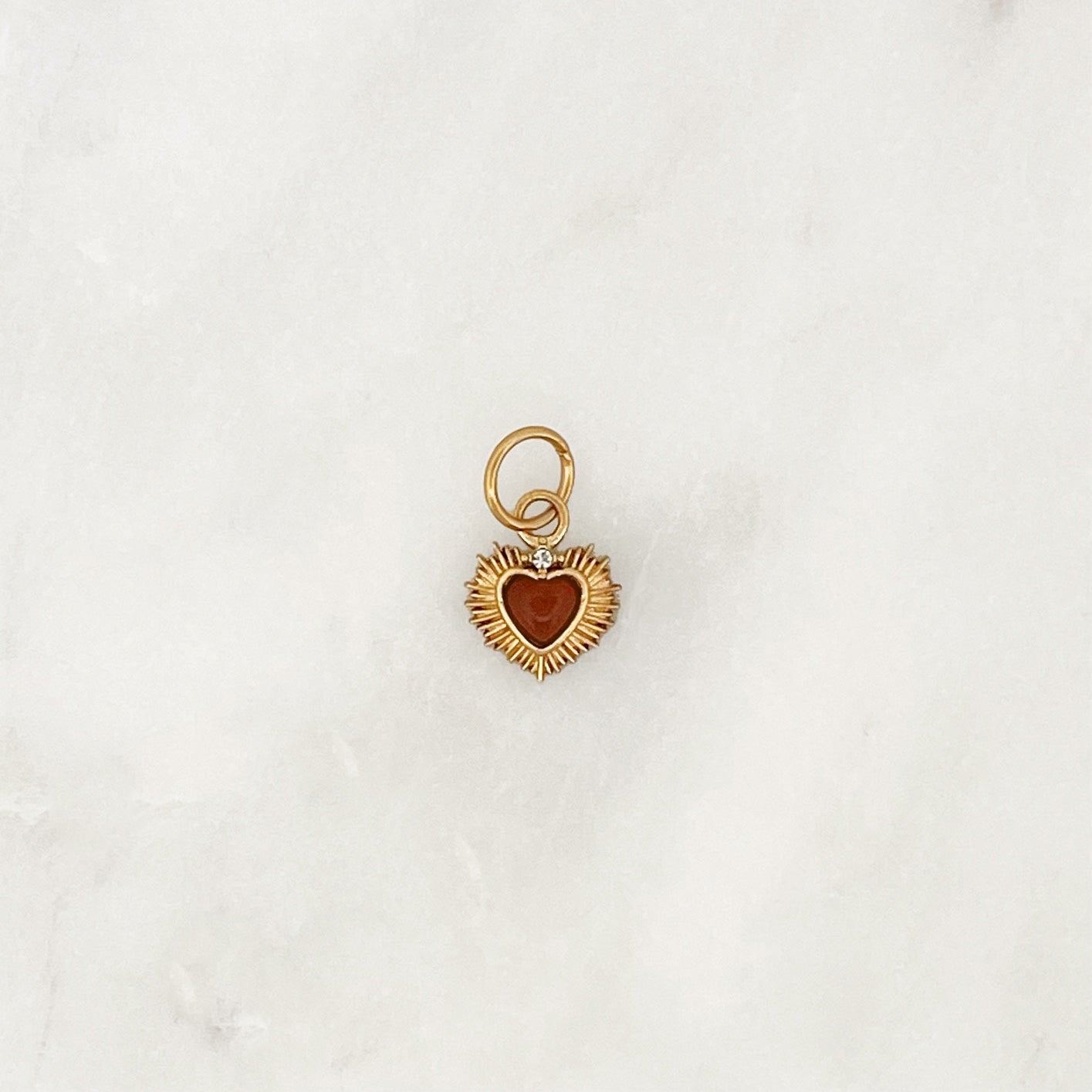 DYO Tiny Bordeaux Heart - ByNouck Jewelry DYO Tiny Bordeaux Heart - ByNouck Jewelry