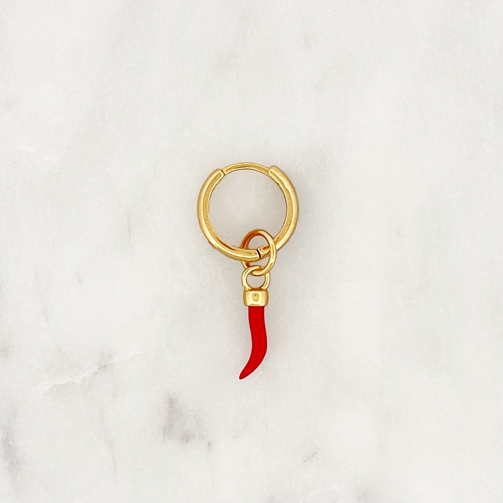 Hoop Red Chili - ByNouck Jewelry Hoop Red Chili - ByNouck Jewelry