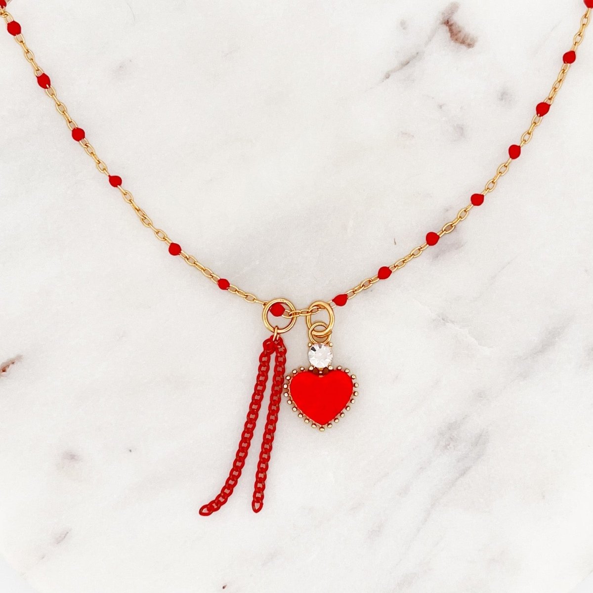 Layerparty Pearly Red - ByNouck Jewelry Layerparty Pearly Red - ByNouck Jewelry