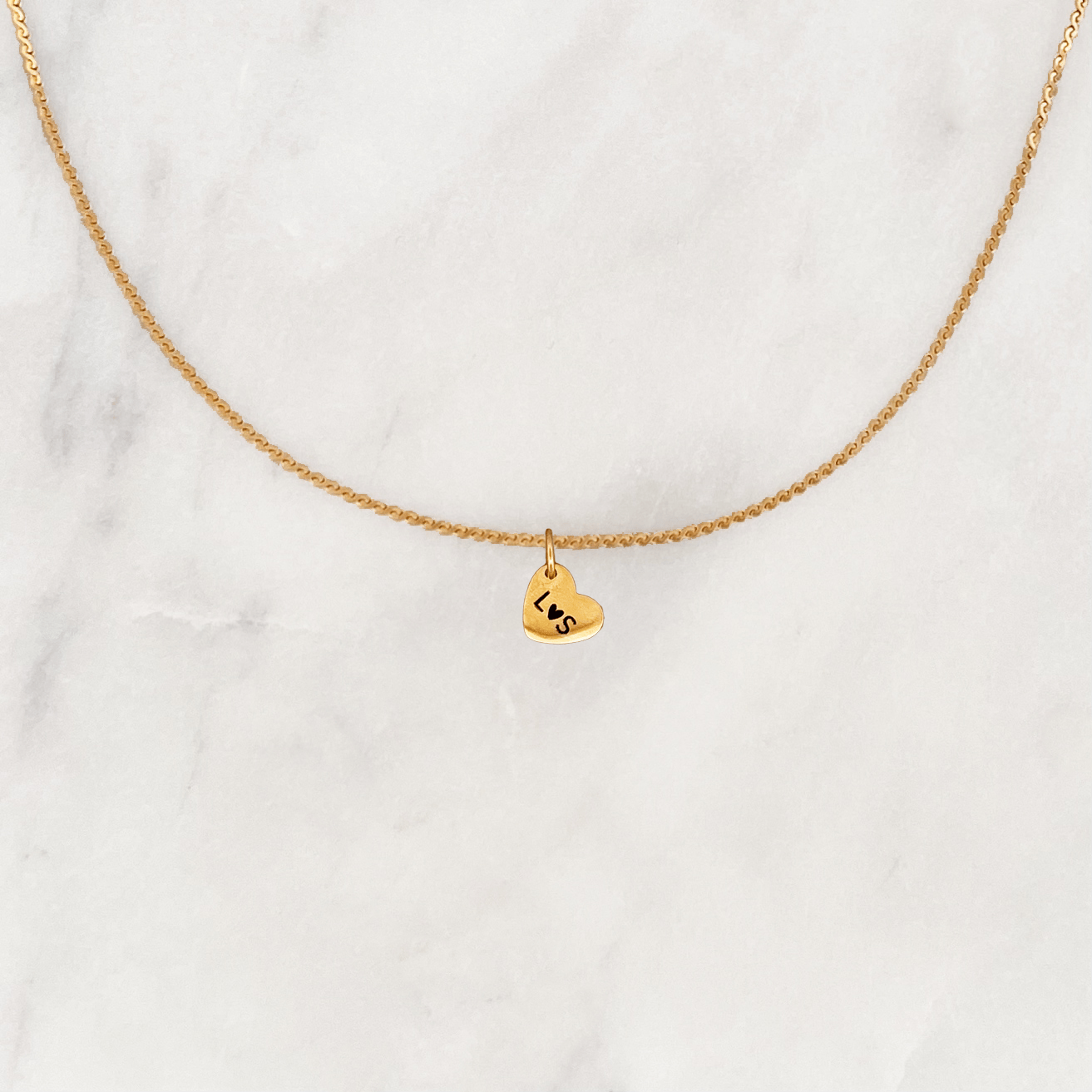 Necklace Engrave Heart - ByNouck Jewelry Necklace Engrave Heart - ByNouck Jewelry