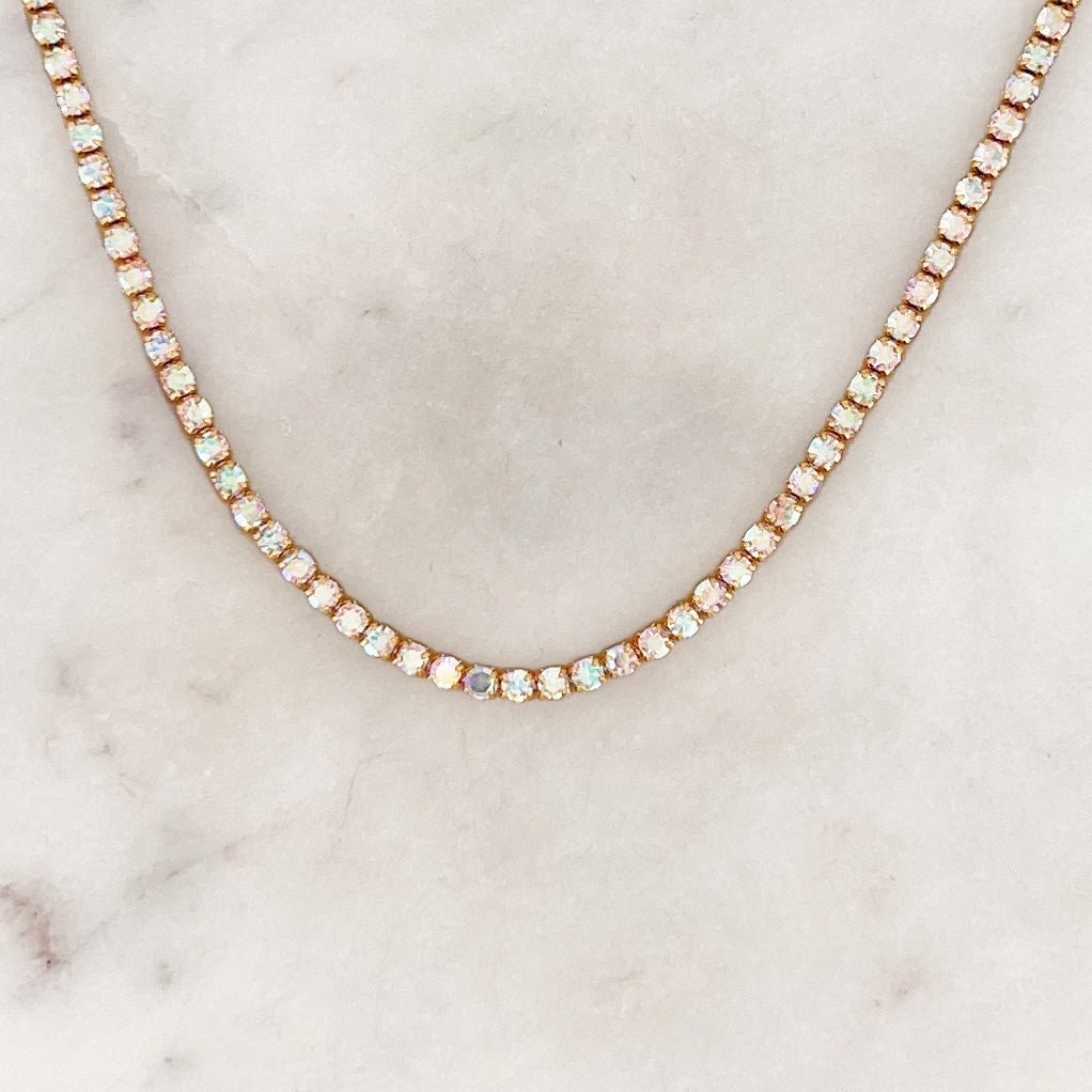 Opalesque Rhinestone Choker - ByNouck Jewelry Opalesque Rhinestone Choker - ByNouck Jewelry