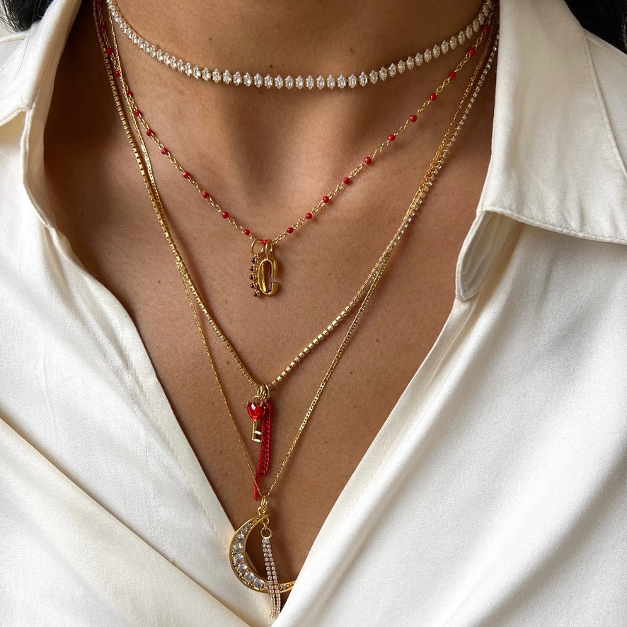 Oval Rhinestone Choker - ByNouck Jewelry Oval Rhinestone Choker - ByNouck Jewelry