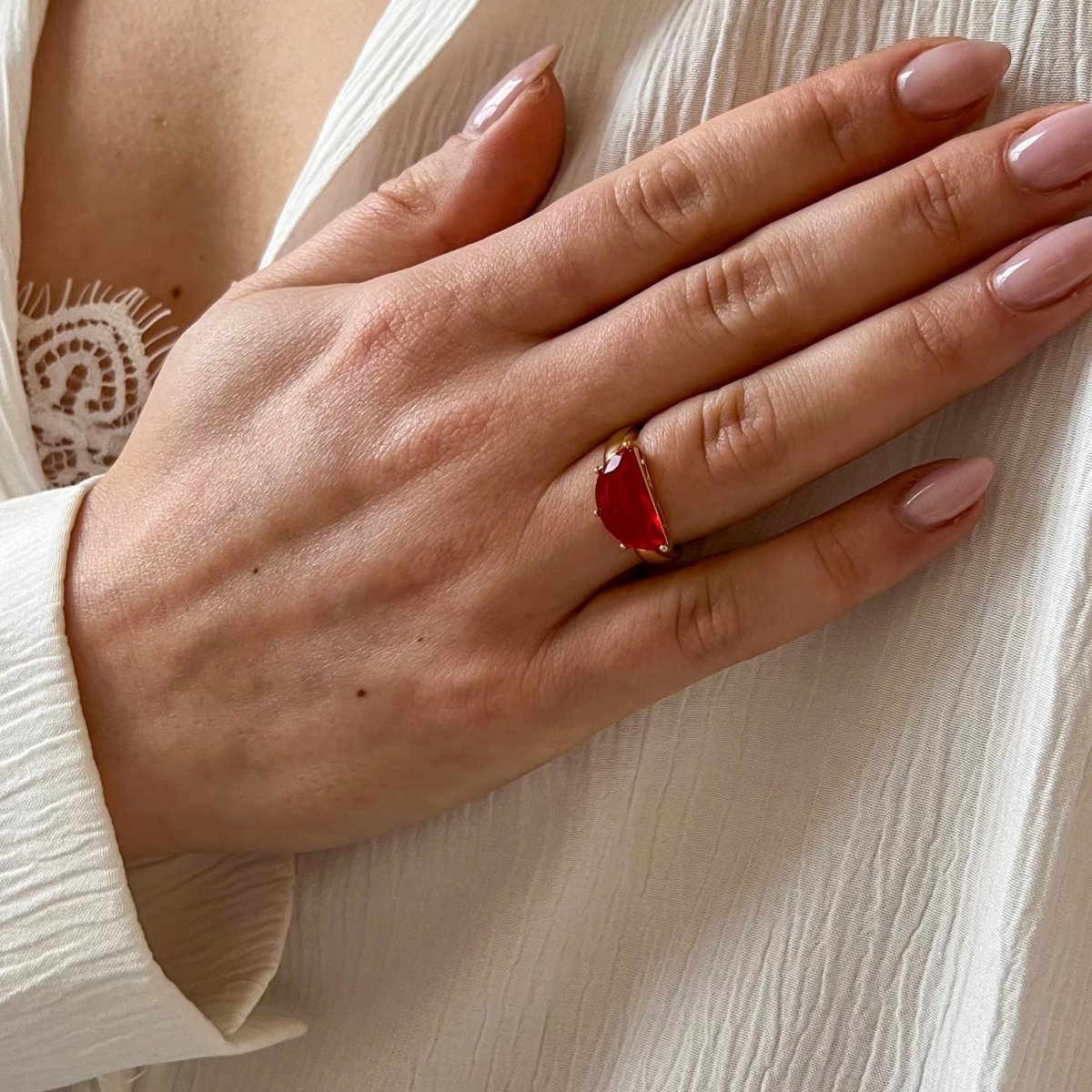 Red Candy Ring - ByNouck Jewelry Red Candy Ring - ByNouck Jewelry