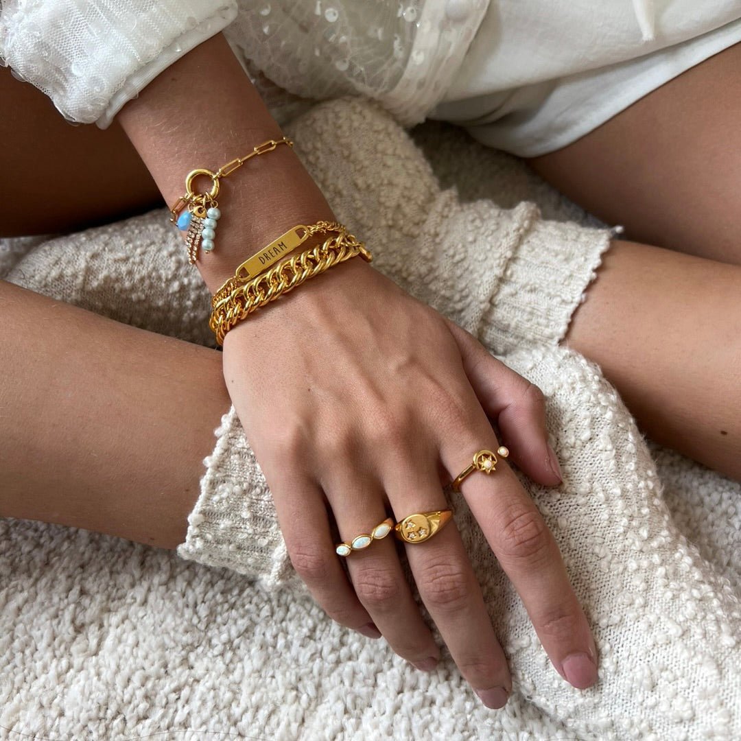 Ring Opal Stones - ByNouck Jewelry Ring Opal Stones - ByNouck Jewelry