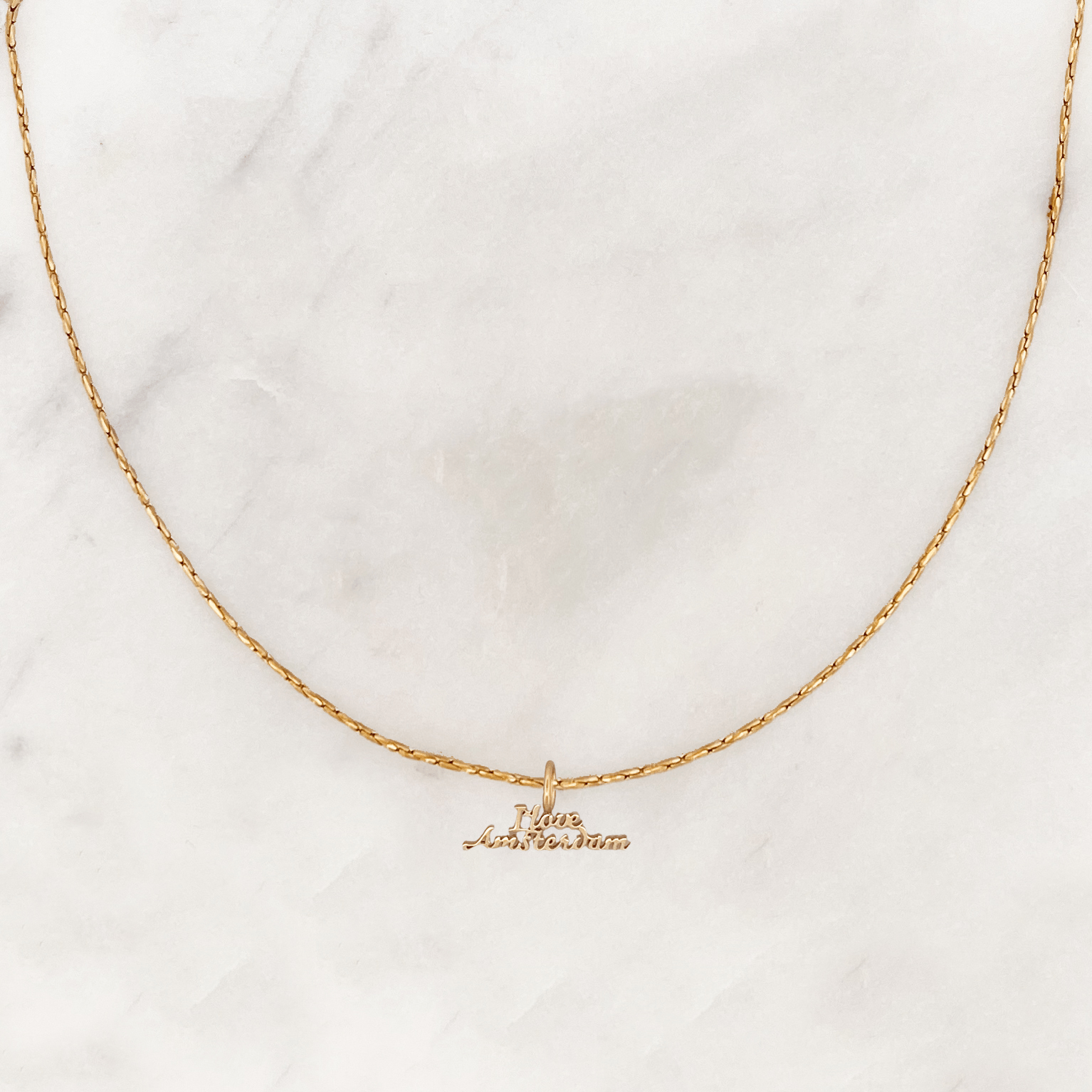 Rope Necklace I Love Amsterdam - ByNouck Jewelry Rope Necklace I Love Amsterdam - ByNouck Jewelry