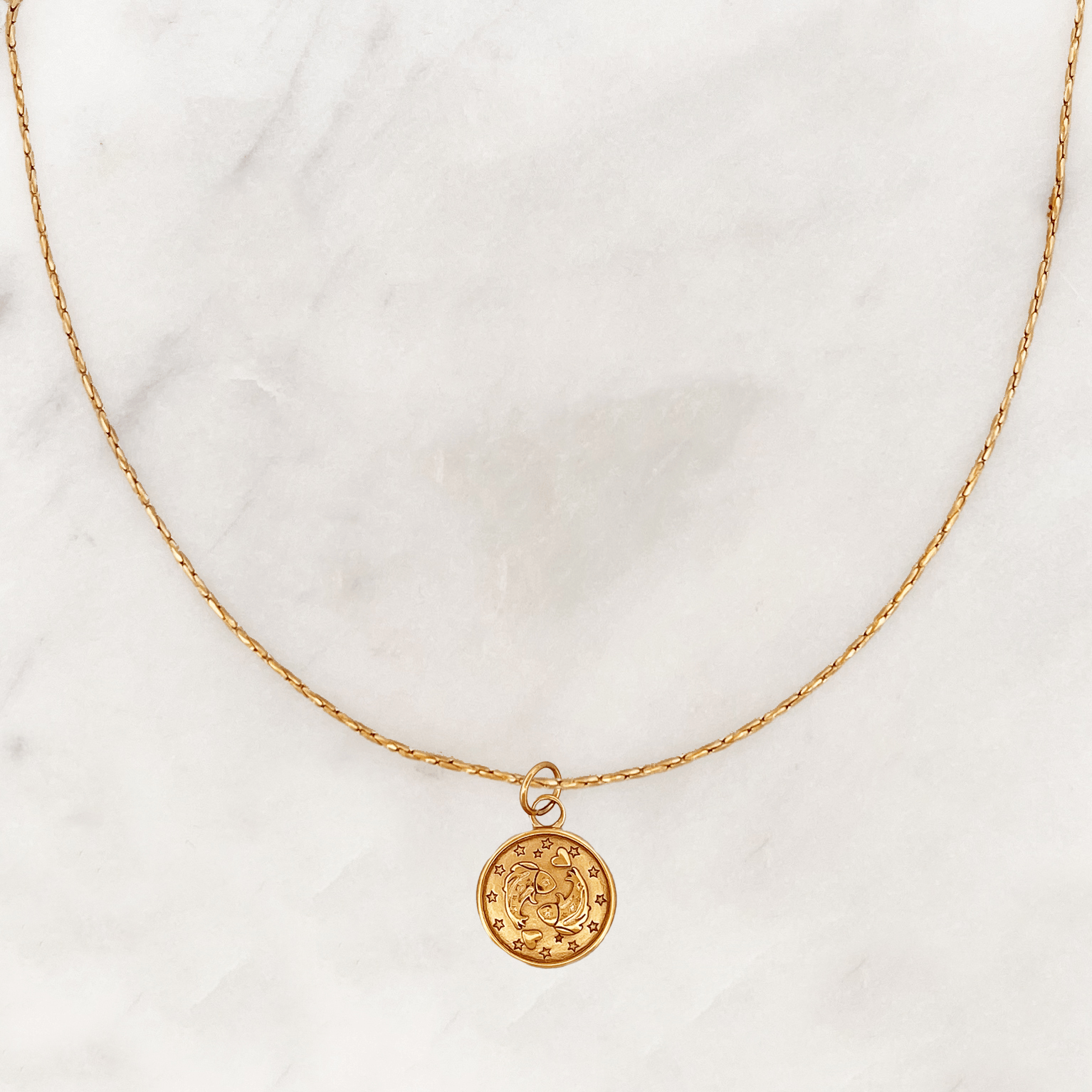 Rope Necklace Pisces - ByNouck Jewelry Rope Necklace Pisces - ByNouck Jewelry