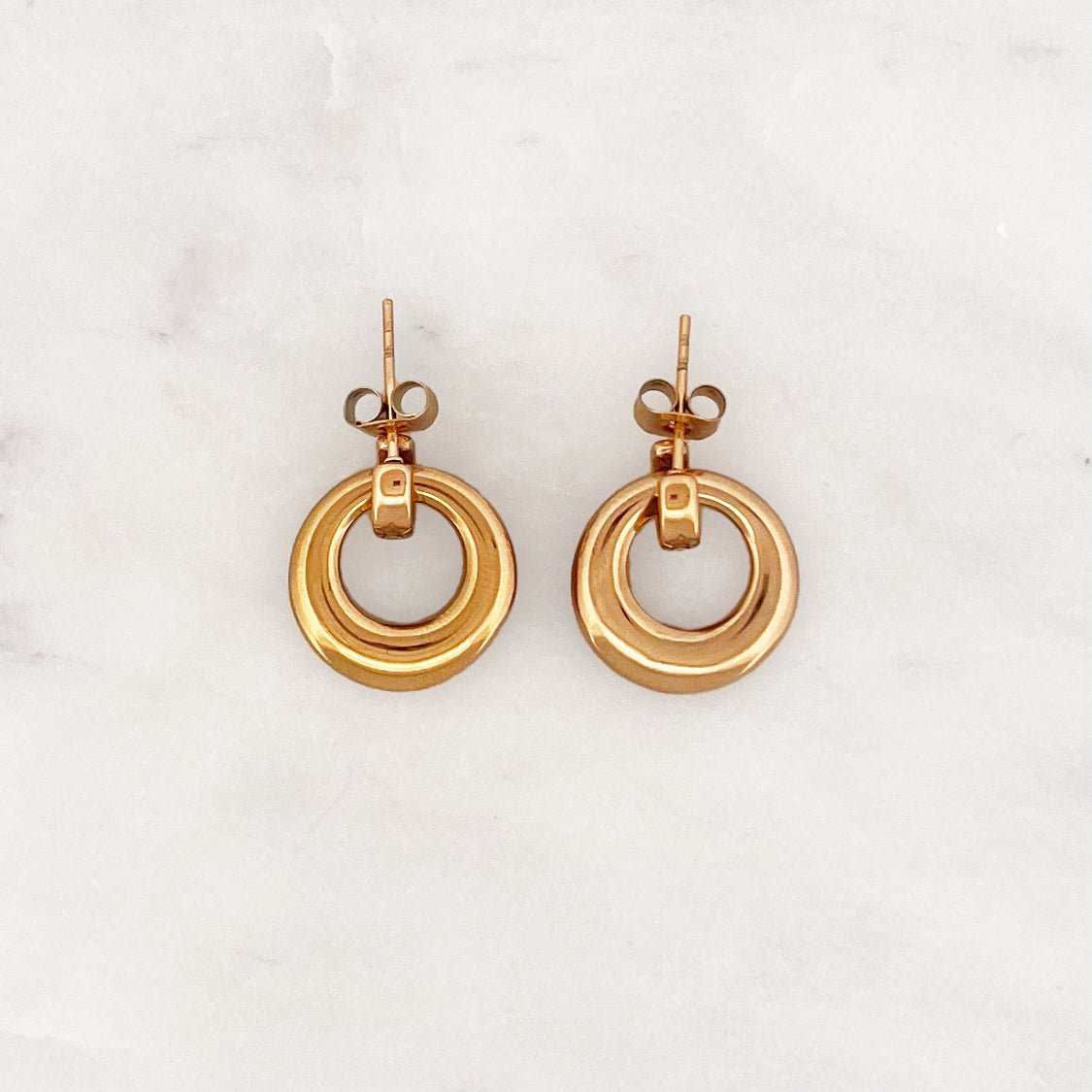 Round Pendant Hoop Set - ByNouck Jewelry Round Pendant Hoop Set - ByNouck Jewelry