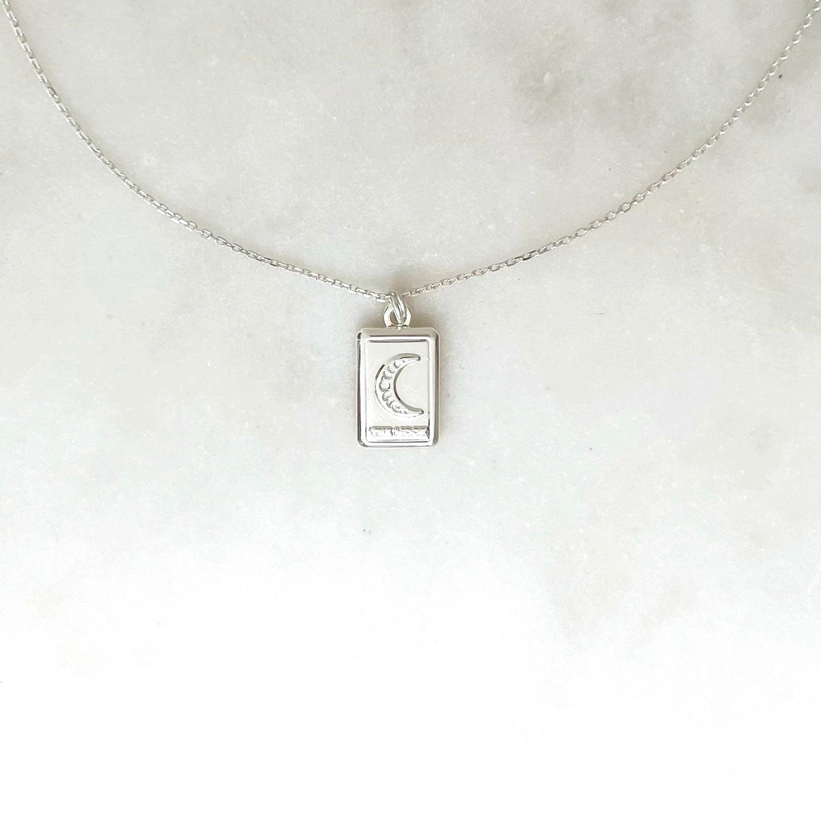 Sample Choker Moon Tarot Silverplated - ByNouck Jewelry Sample Choker Moon Tarot Silverplated - ByNouck Jewelry