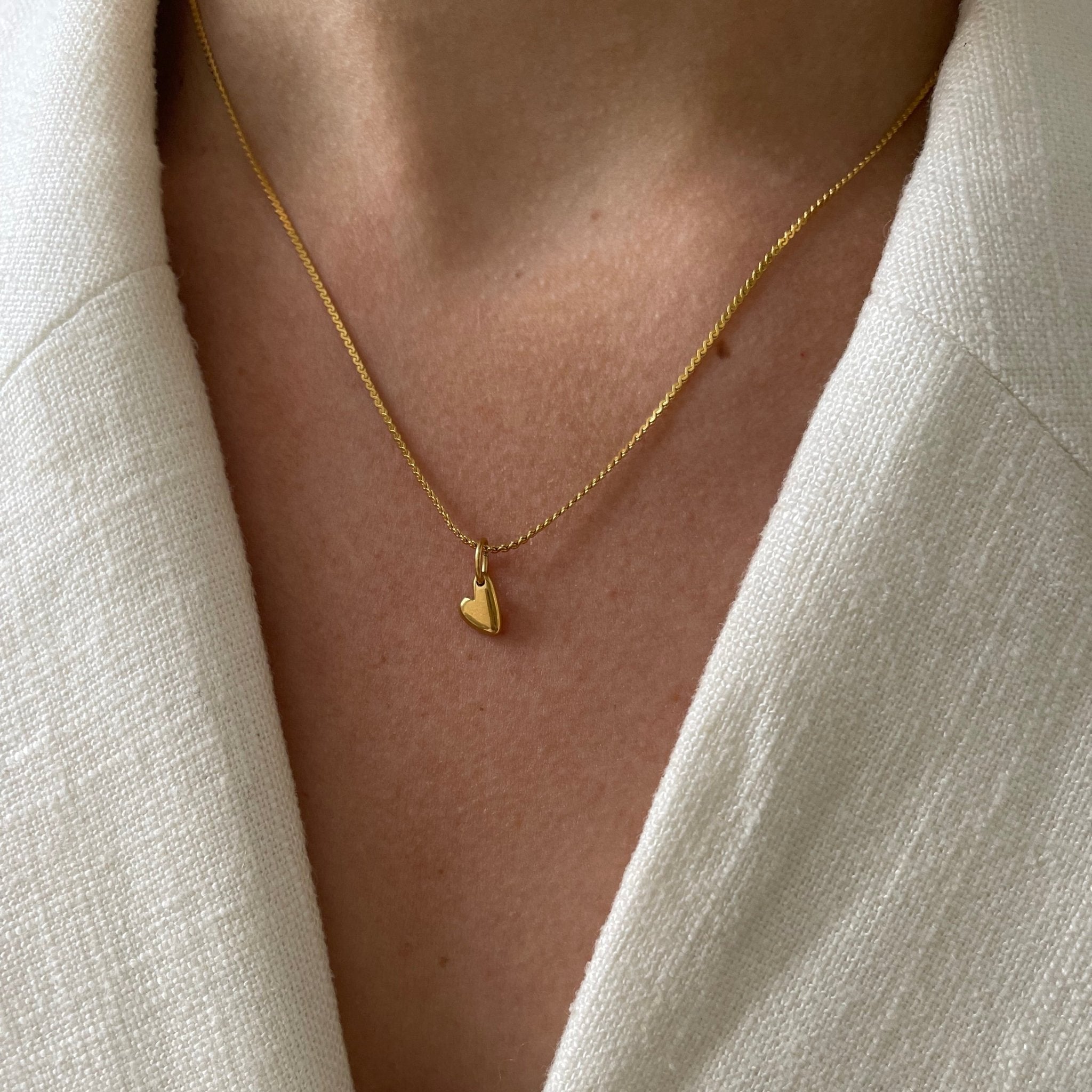 Wave Necklace Little Heart - ByNouck Jewelry Wave Necklace Little Heart - ByNouck Jewelry