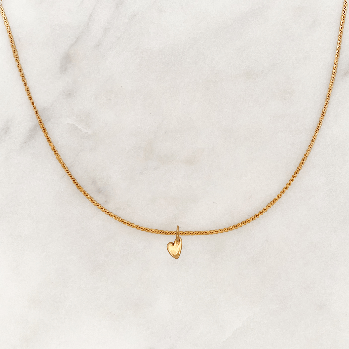 Wave Necklace Little Heart - ByNouck Jewelry Wave Necklace Little Heart - ByNouck Jewelry