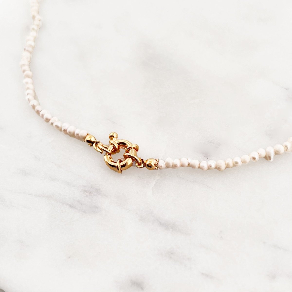 White Pearl Choker - ByNouck Jewelry White Pearl Choker - ByNouck Jewelry