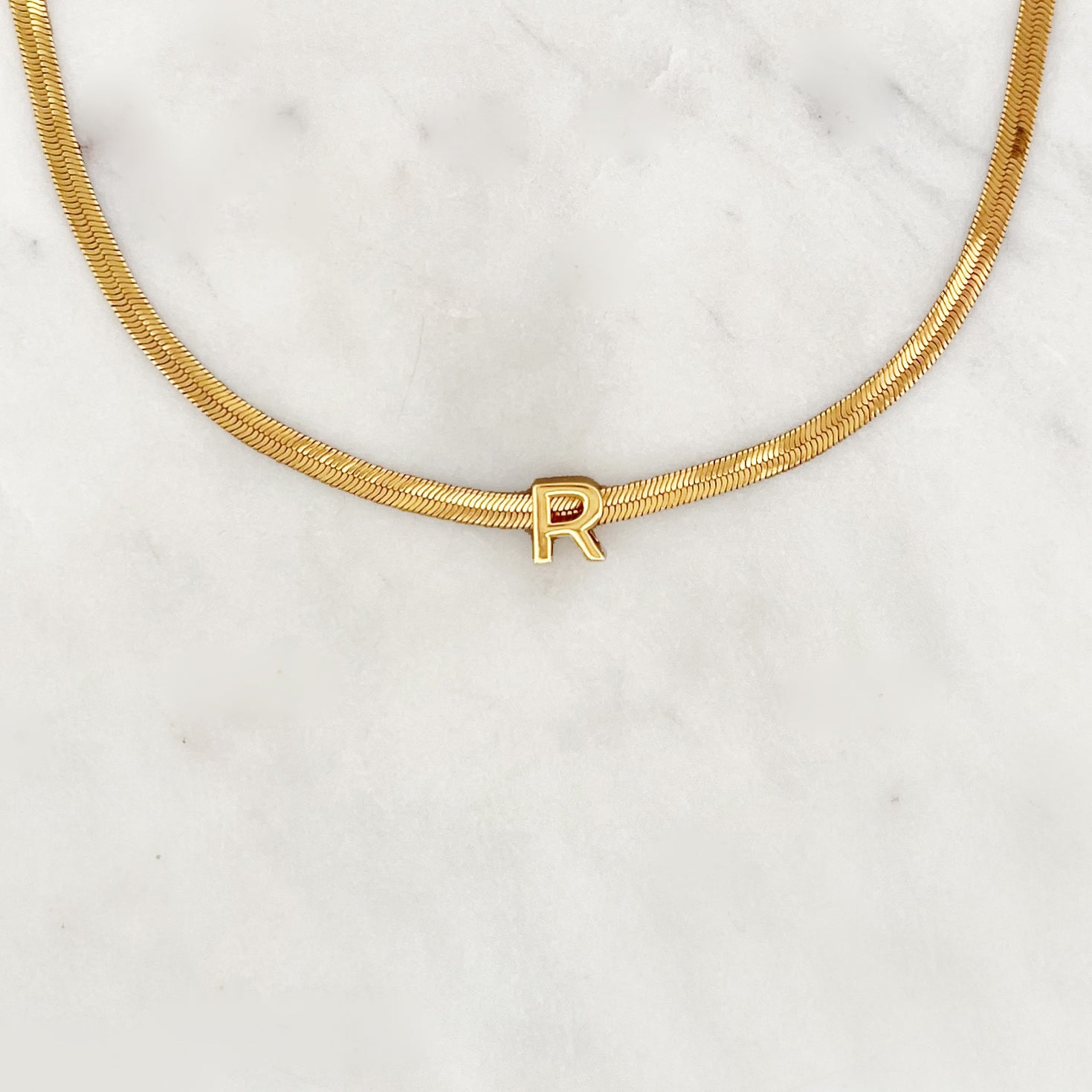 Flat Initial Choker Flat Initial Choker