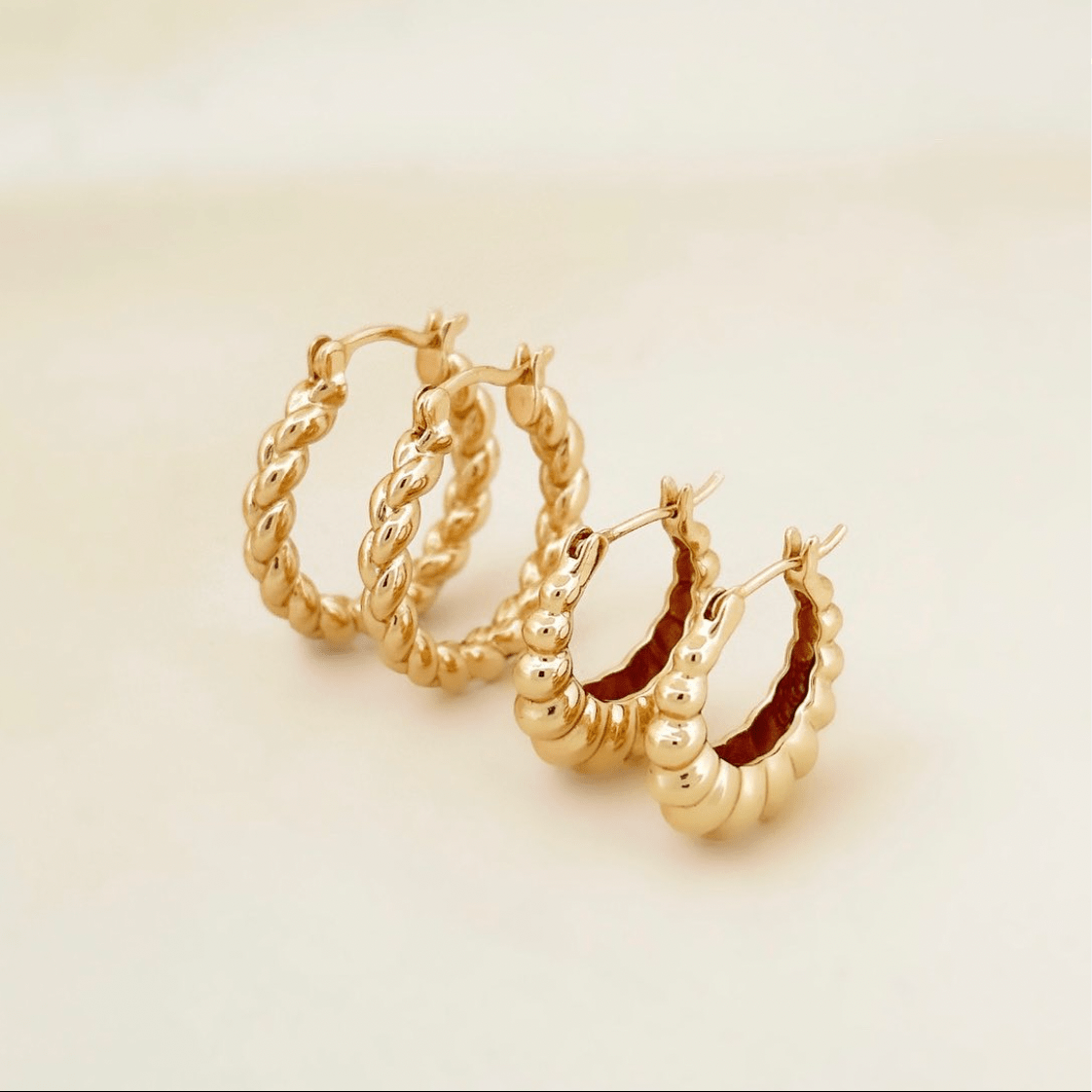 Big Braided Hoop Set - ByNouck Jewelry Big Braided Hoop Set - ByNouck Jewelry