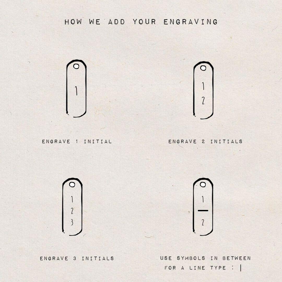 DYO Small Engrave Tag - ByNouck Jewelry DYO Small Engrave Tag - ByNouck Jewelry