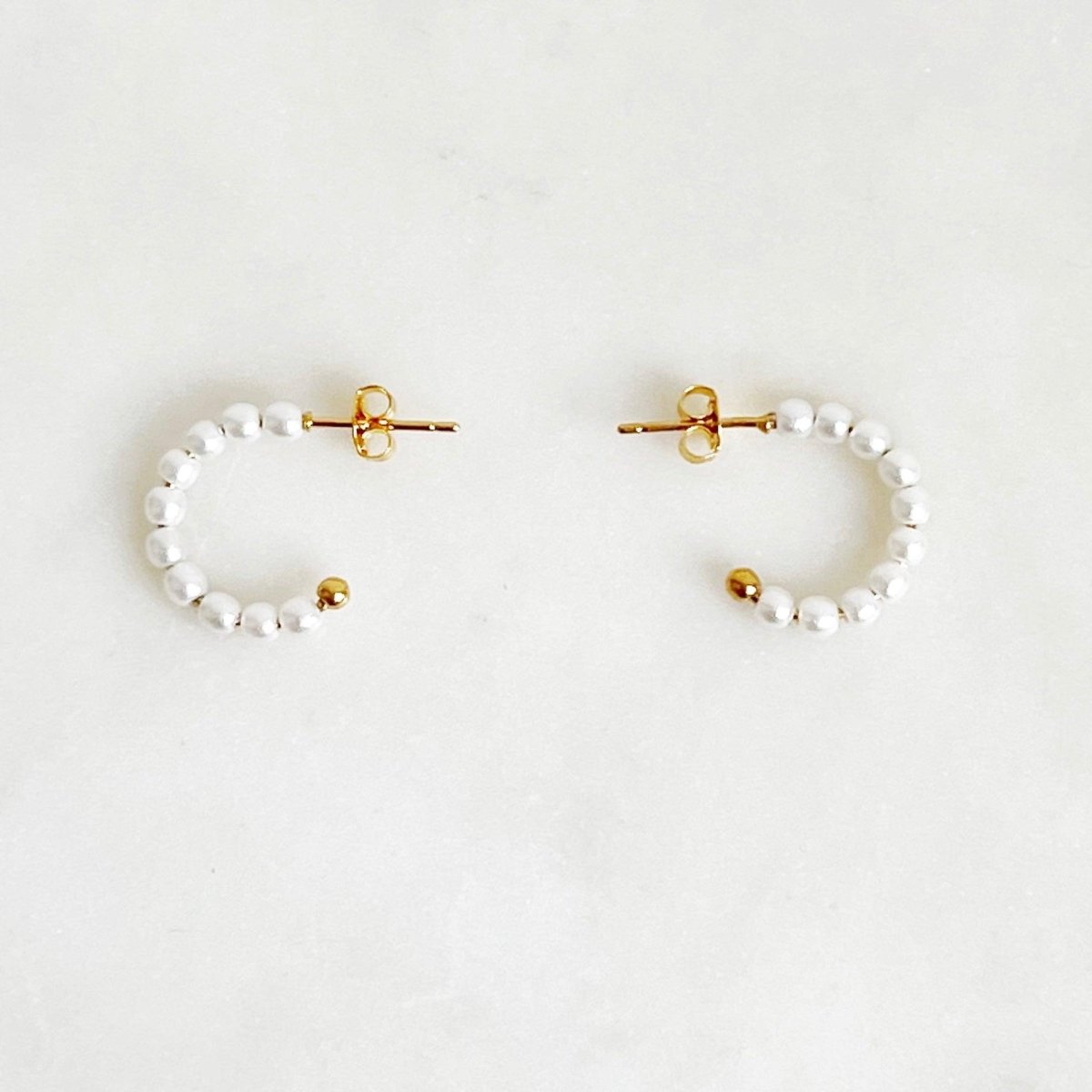 Pearl Hoop Set - ByNouck Jewelry Pearl Hoop Set - ByNouck Jewelry