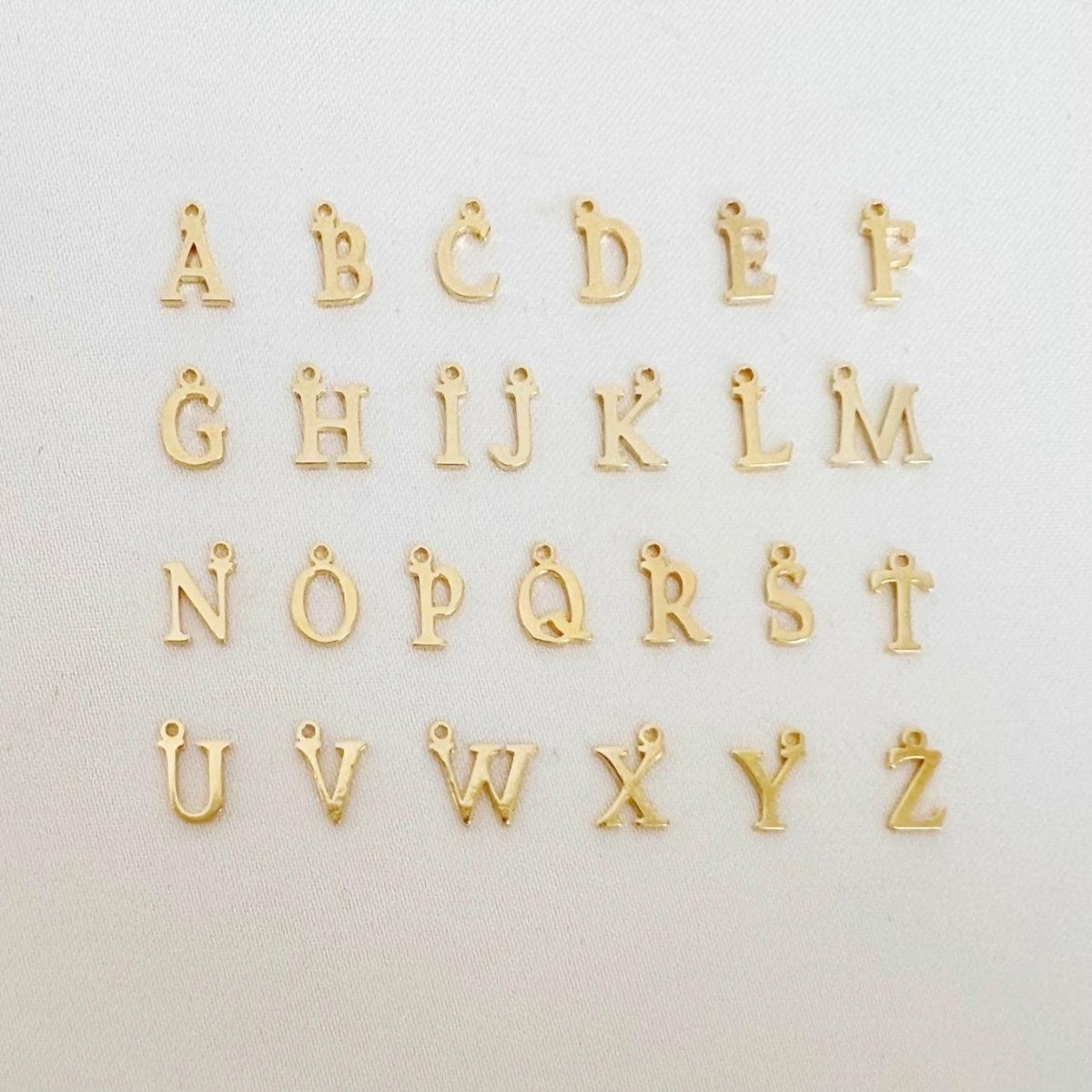 Threader Tiny Initial - ByNouck Jewelry Threader Tiny Initial - ByNouck Jewelry