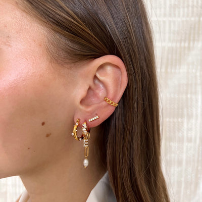 Initial earrings