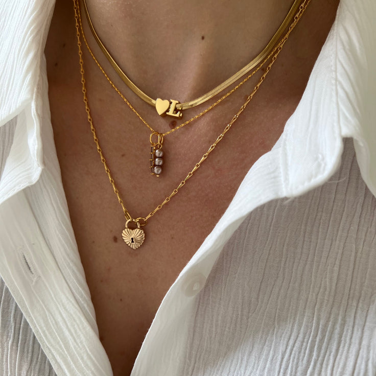 Choker with deals initials