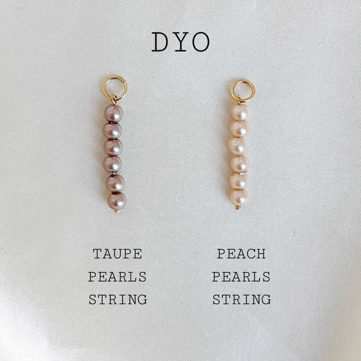 DYO Peach Pearls String