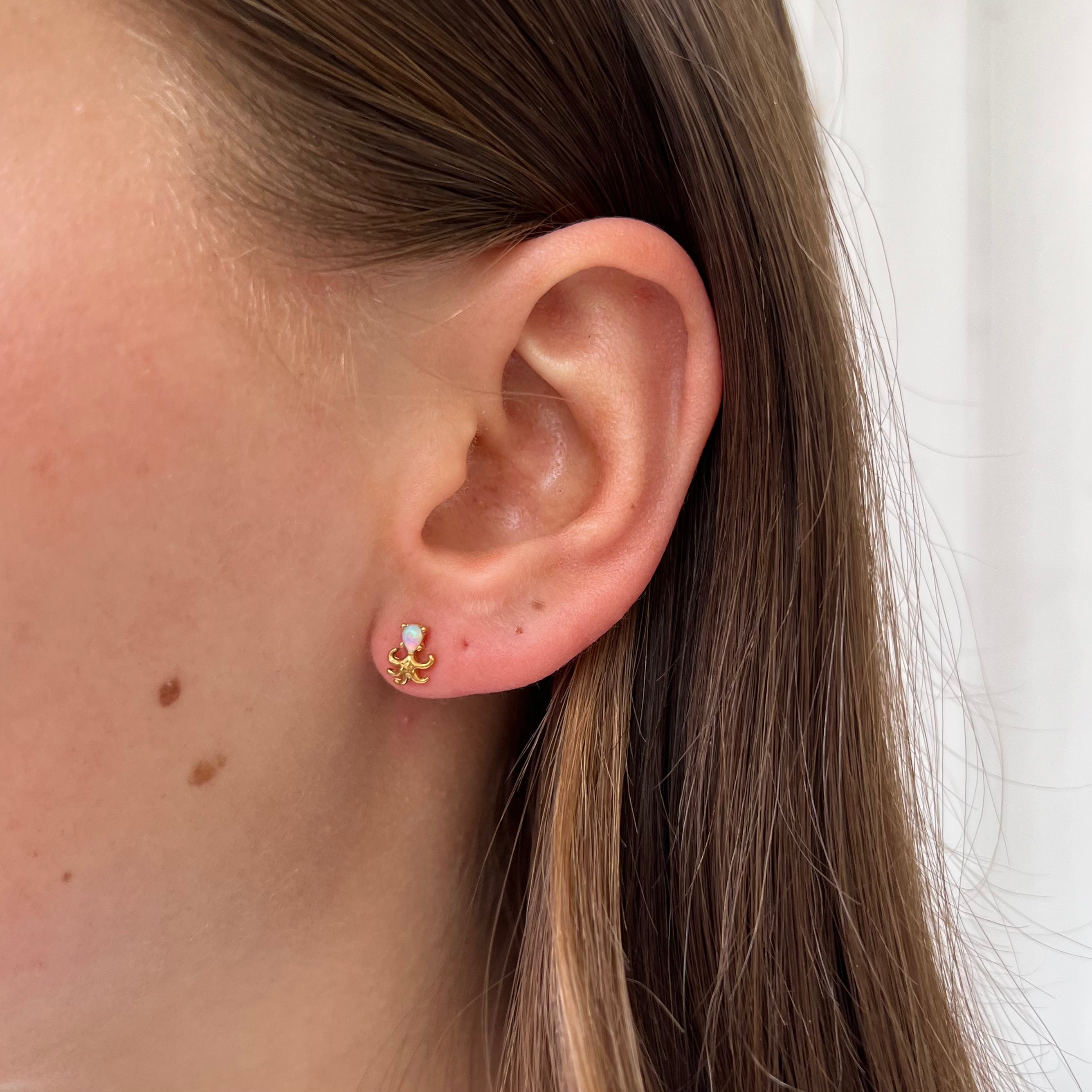 Earstud Opal Octopus