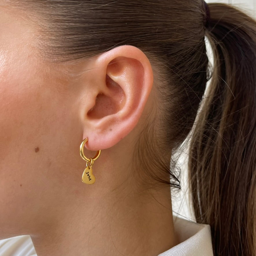 Earring Engrave Heart