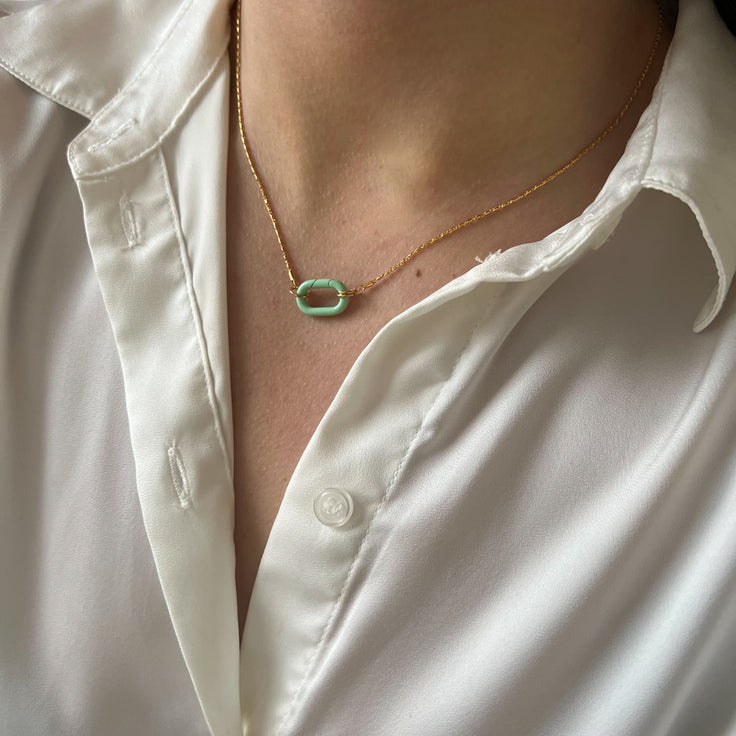 Necklace Mint Buxon Clasp