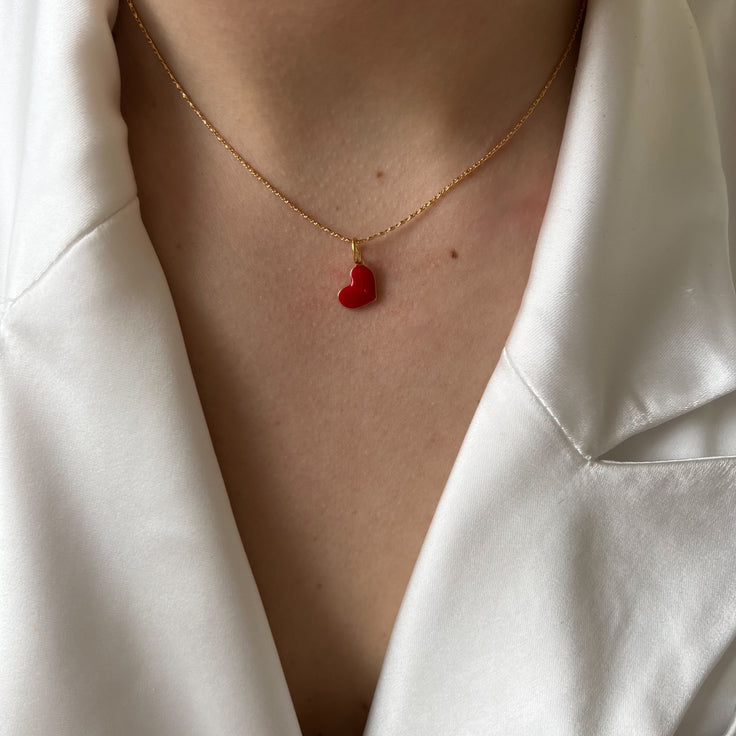 Choker Cœur Rouge