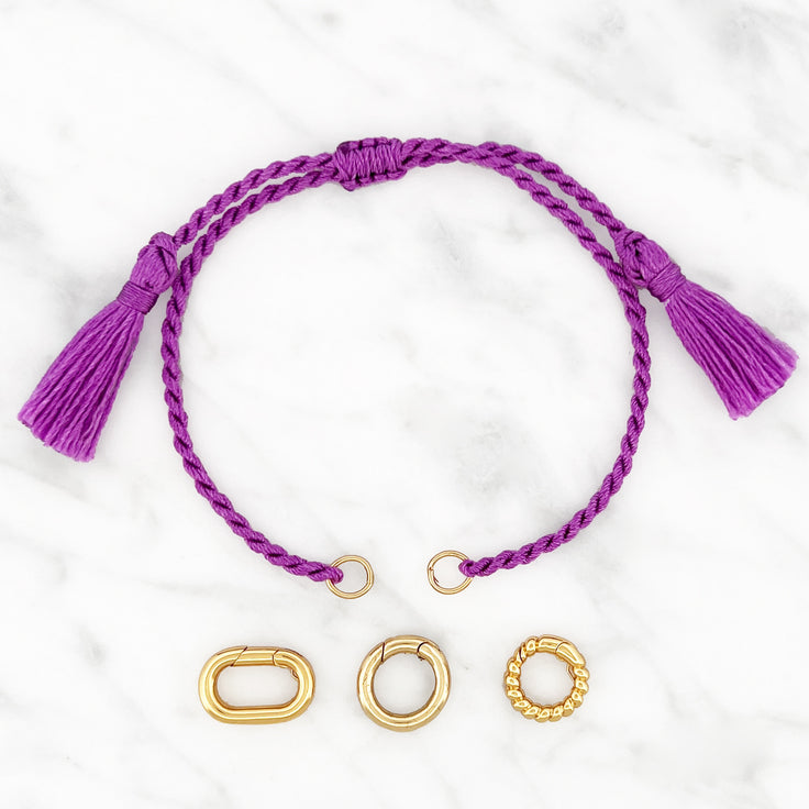Base Lilac Cotton Bracelet