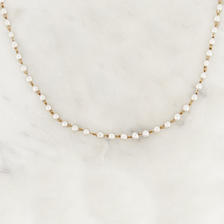 Base Small Pearl Choker